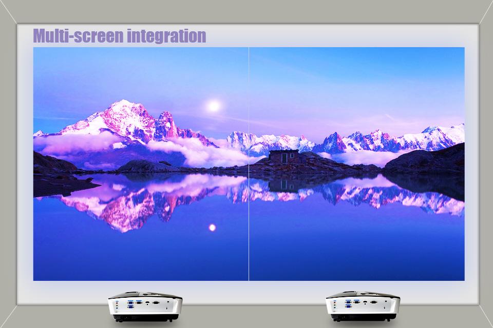 Large screen, multi-screen integration, its size can be adjusted at will.